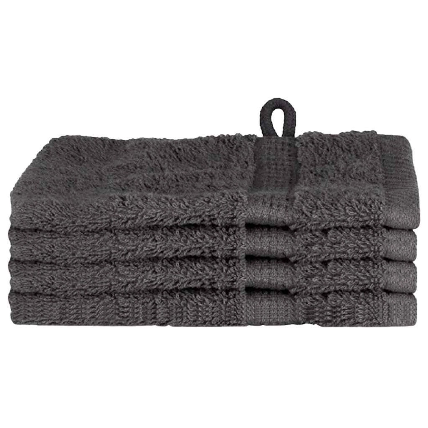 vidaXL Waschlappen SOLUND Anthrazit Baumwolle 137145