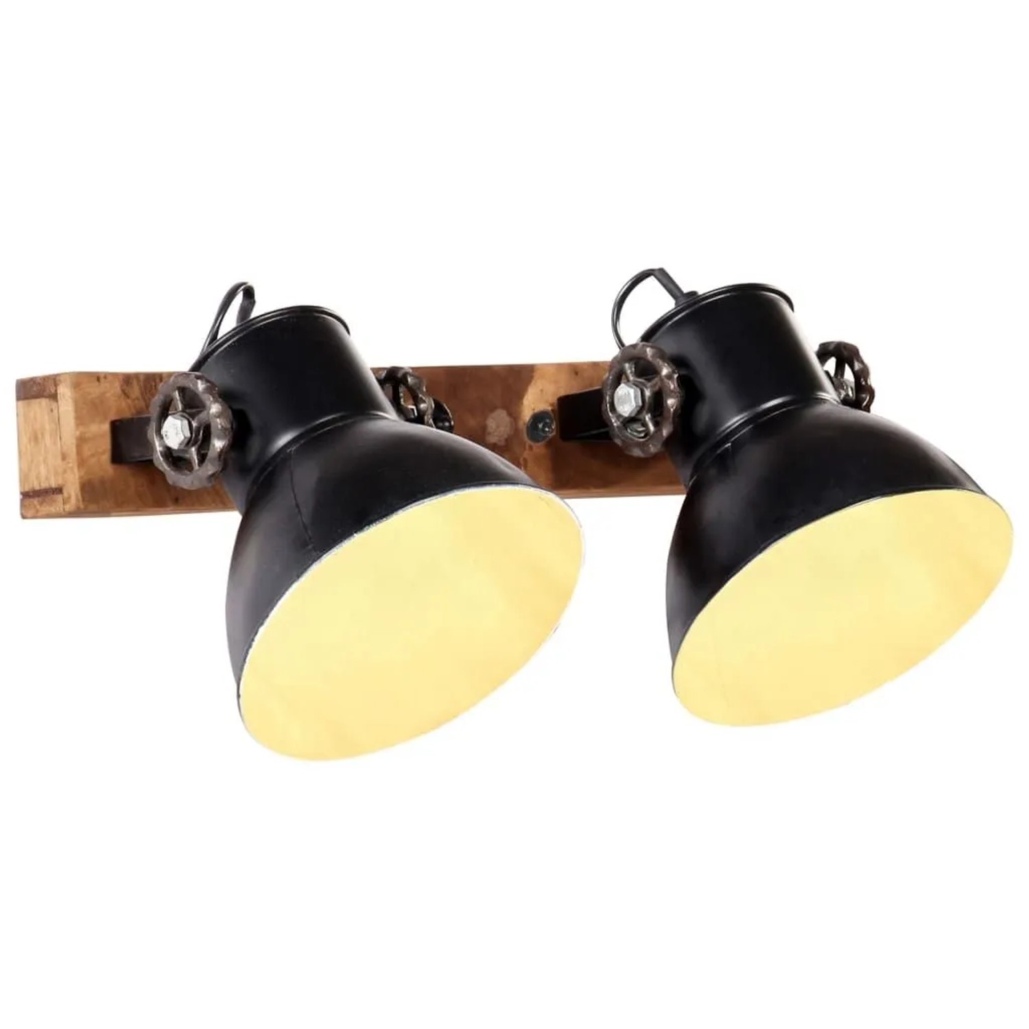 vidaXL Wandlampe Industriestil Schwarz 45x25 cm E27 320513