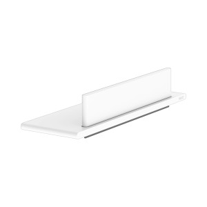 Keuco Rose Duschablage mit Abzieher, weiß-matt, zur Wandmontage (Kleben/Schrauben).