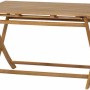 Rechteckiger Siena Garden Klapptisch Falun aus Holz, 80x120 cm, ideal für den Garten.