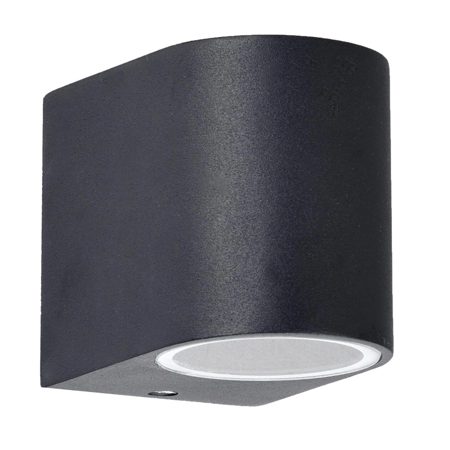 Jardinion Wandleuchte 8cm x 7cm x 9,4cm Aluminium Schwarz Wegleuchte günstig online kaufen