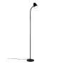 Schwarze Reality LED Stehleuchte Pongo mit flexiblem Arm für optimale Beleuchtung.