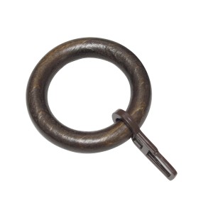 Gardinia Gardinenring Lugano, Kolonial, mit Faltenlegehaken für 28 mm Stangen.