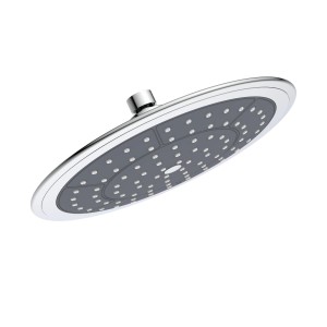 Schütte Auxerre Kopfbrause, Chrom, runde Regendusche mit Antikalk-Düsen.