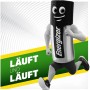 Energizer Akku AAA Micro, 500 mAh, 4er-Pack als Comicfigur beim Laufen.