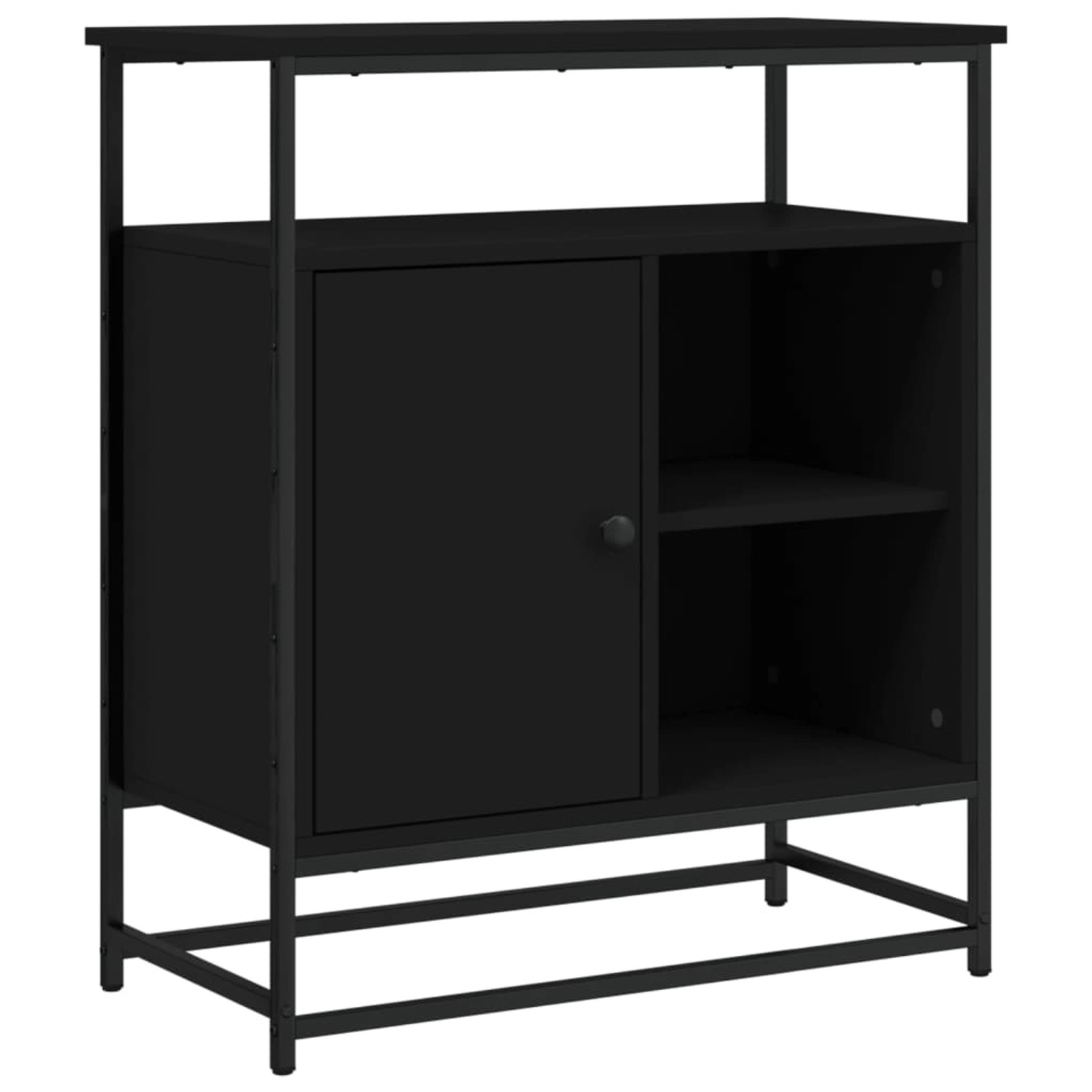 vidaXL Sideboard Schwarz 69x35x80 cm Holzwerkstoff 835544 günstig online kaufen