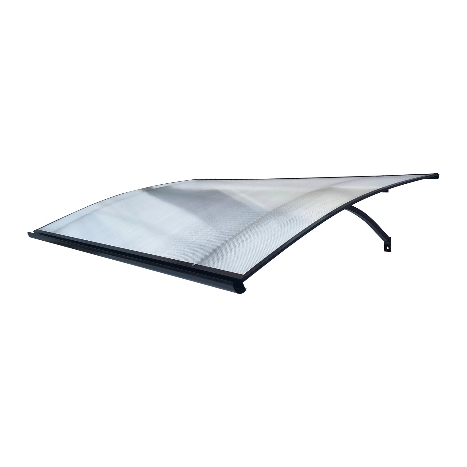 STARKEDACH Aluminiumrahmen Vordach Gebogen L-160 RAL 7016 Mit Polycarbonatb günstig online kaufen