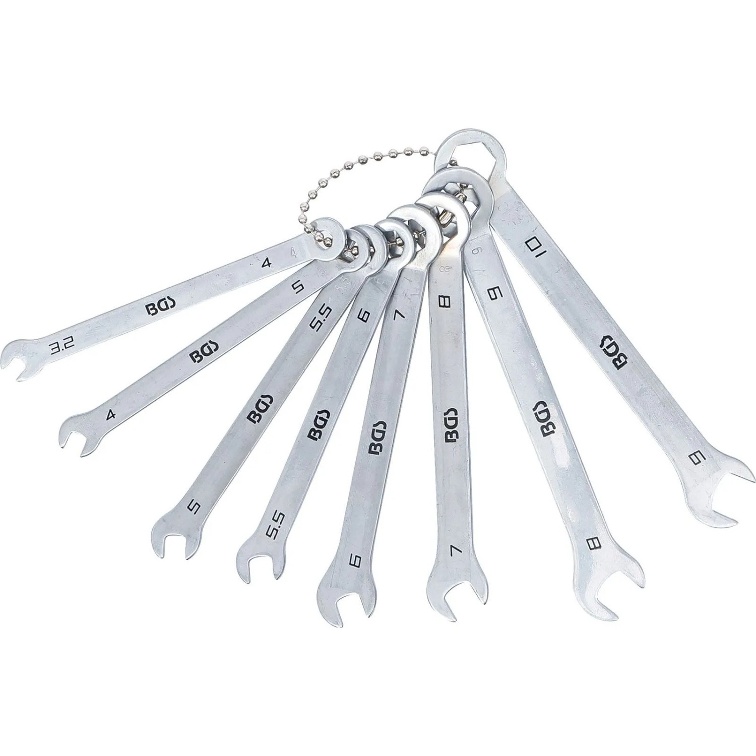 BGS Maul Ringschlüssel Satz Mini Ausführung SW 4 10 Mm 8Tlg  8646