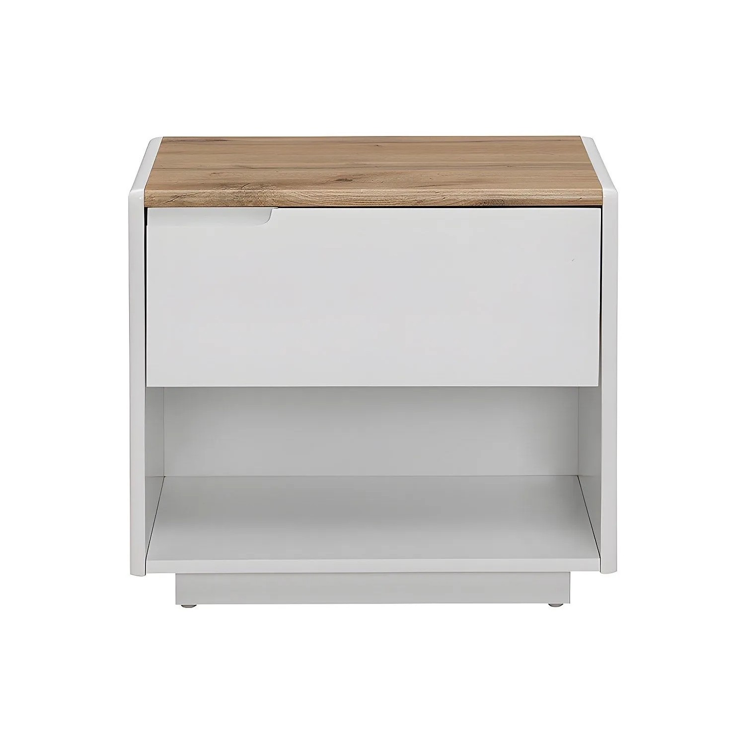 Vente-unique Nachttisch Amani Naturfarben Hell  Weiß 55 cm