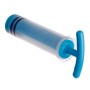 Blaue Vakuumpumpe für Wenko Vacuum-Loc Zubehör zur Wandmontage.