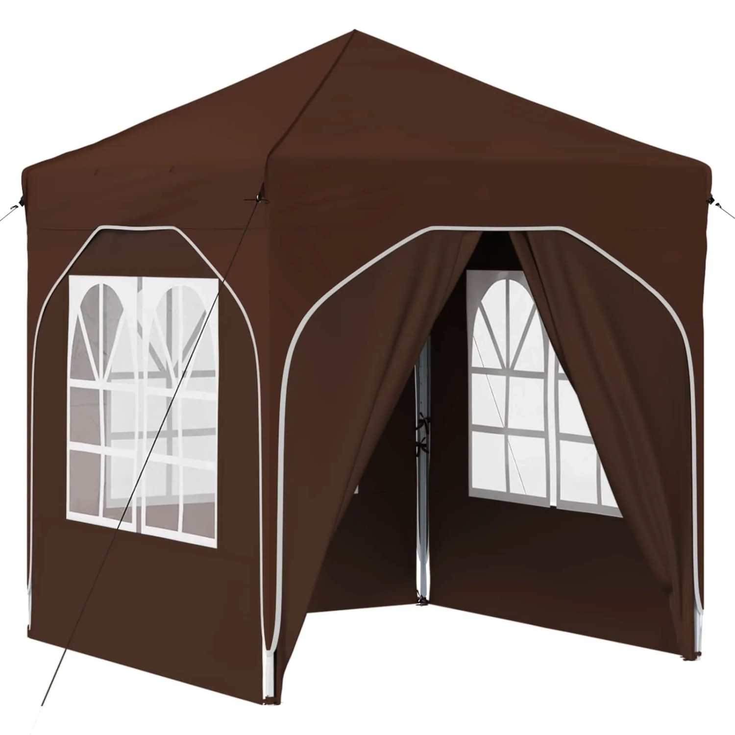 vidaXL Pop-Up Partyzelt 192 x 192 x 245 cm Braun 42019841