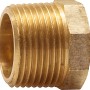 Gewinde-Reduzierstück aus Rotguss, 18,6 mm auf 26,4 mm, für Sanitär- und Heizungsanlagen.