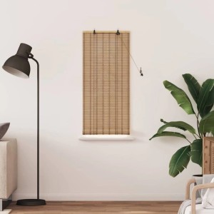 vidaXL Rollo mit Vorhängen Natur 60 x 160 cm Bambus 42006894