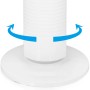 Detailaufnahme des weißen Emerio Towerventilators (80 cm) mit Drehfunktion.