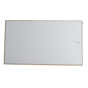 Dolle Bodentreppe Pur, 3-teilig, 130x70 cm, Fichte, mit weißem Lukendeckel und Holzrahmen.