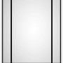Rechteckiger Wandspiegel DSK Design Black Loftstyle, 60x120 cm, mit schwarzem Rahmen im Loftstil.