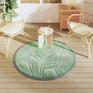 vidaXL Outdoor-Teppich ARAKIL Grün Ø120 cm PP 368510