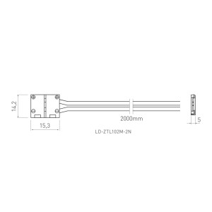 SOTECH Verbindungskabel für 10 mm LED Stripe FLASH 5630 14,3 x 15,3 x 5 mm 2-Polig