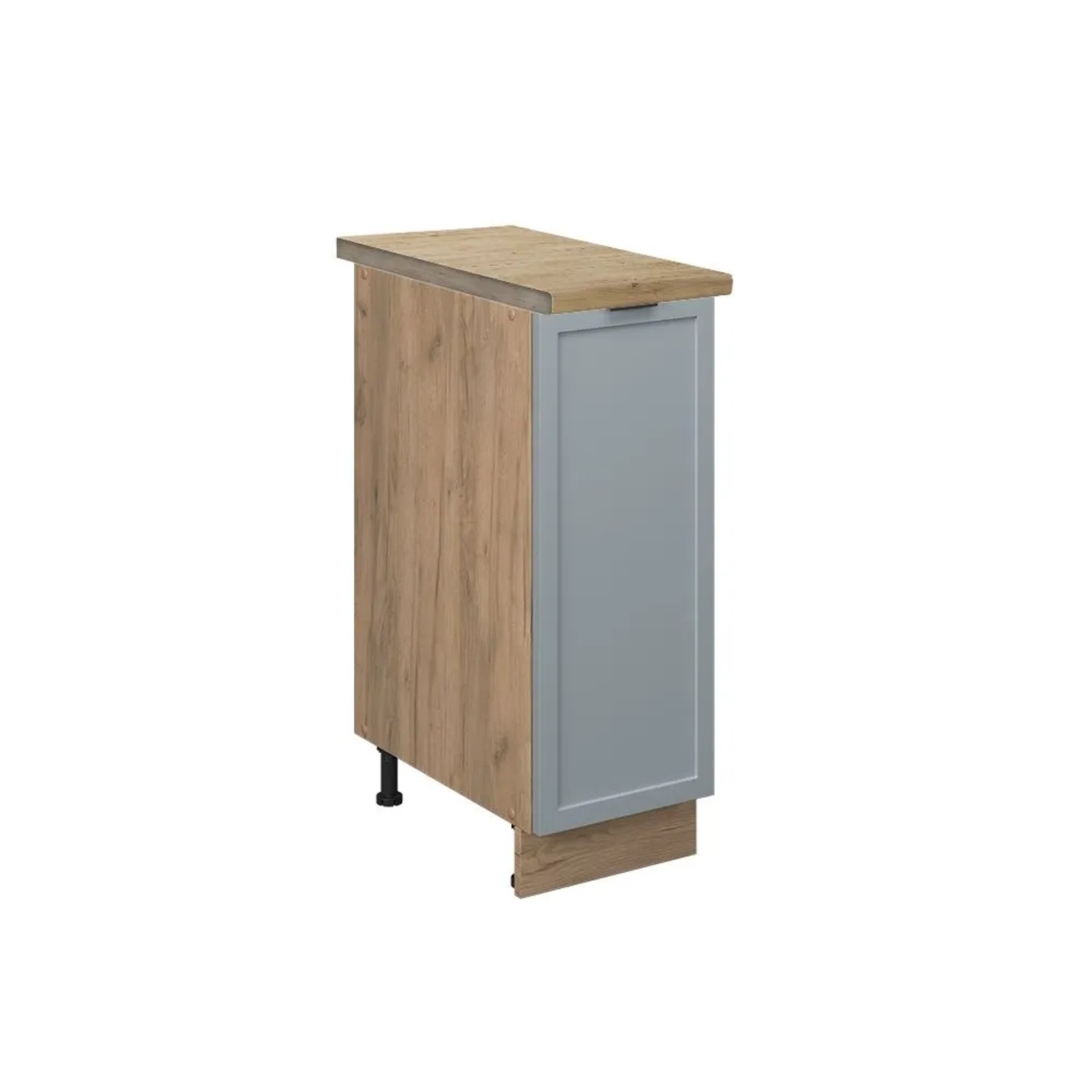 Vicco Apothekerschrank Fame-Line HellBlau-Grau 30 x 82 AP Eiche Art Nr 50836