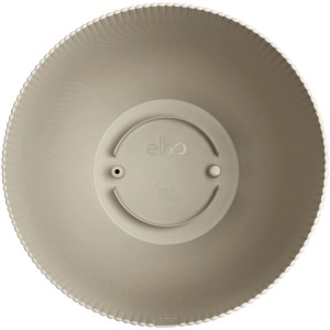Beiger Elho Blumentopf Sereh, Ø 47 cm, Innenansicht mit Drainagelöchern.