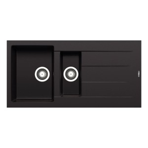 Pyramis Pyragranitespüle Athlos 1 1/2B 1D 100 cm x 50 cm Volcano