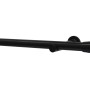 Schwarzes Gardinia Gardinenstangen-Set Korfu (Ø 28 mm, 160 cm) mit Träger und Endstück.
