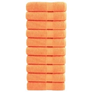 vidaXL Premium-Handtücher 10 Stk Orange 50x100 600 g/m2 100% Baumwolle