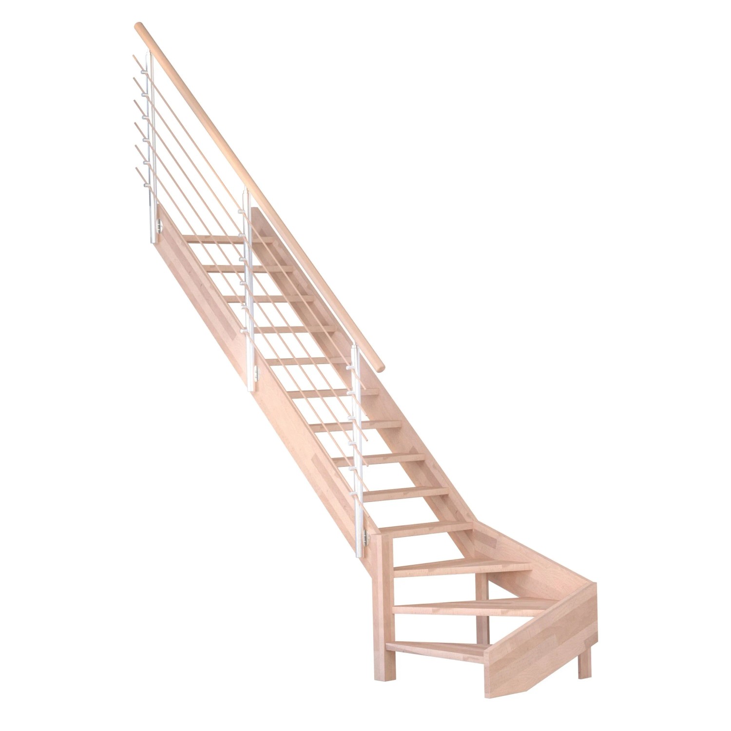 Treppe Mykonos Pro Buche Gew. L 80 cm Design-Geländer-Holzstäbe FSC® günstig online kaufen