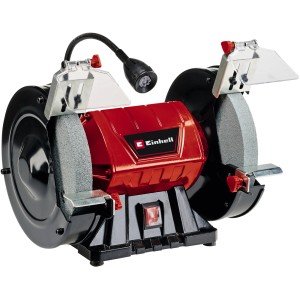 Einhell Doppelschleifer TC-BG 200 L: Schleifmaschine mit LED-Licht und Grob- & Feinschleifscheibe.
