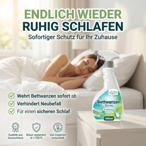 HomeBugProtect Bettwanzen Spray Für Textilien und Möbel 500 ml Sprühflasche