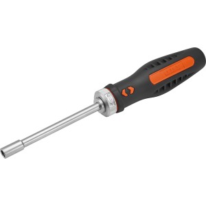 OBI Bit-Schraubendreher, 26-teilig mit orange-schwarzem Soft-Touch Griff und Bit-Aufsatz.