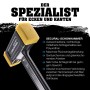 Halder Secural Schonhammer, rückschlagfrei, mit gelben Polyurethan-Einsätzen. Spezialist für Ecken und Kanten.