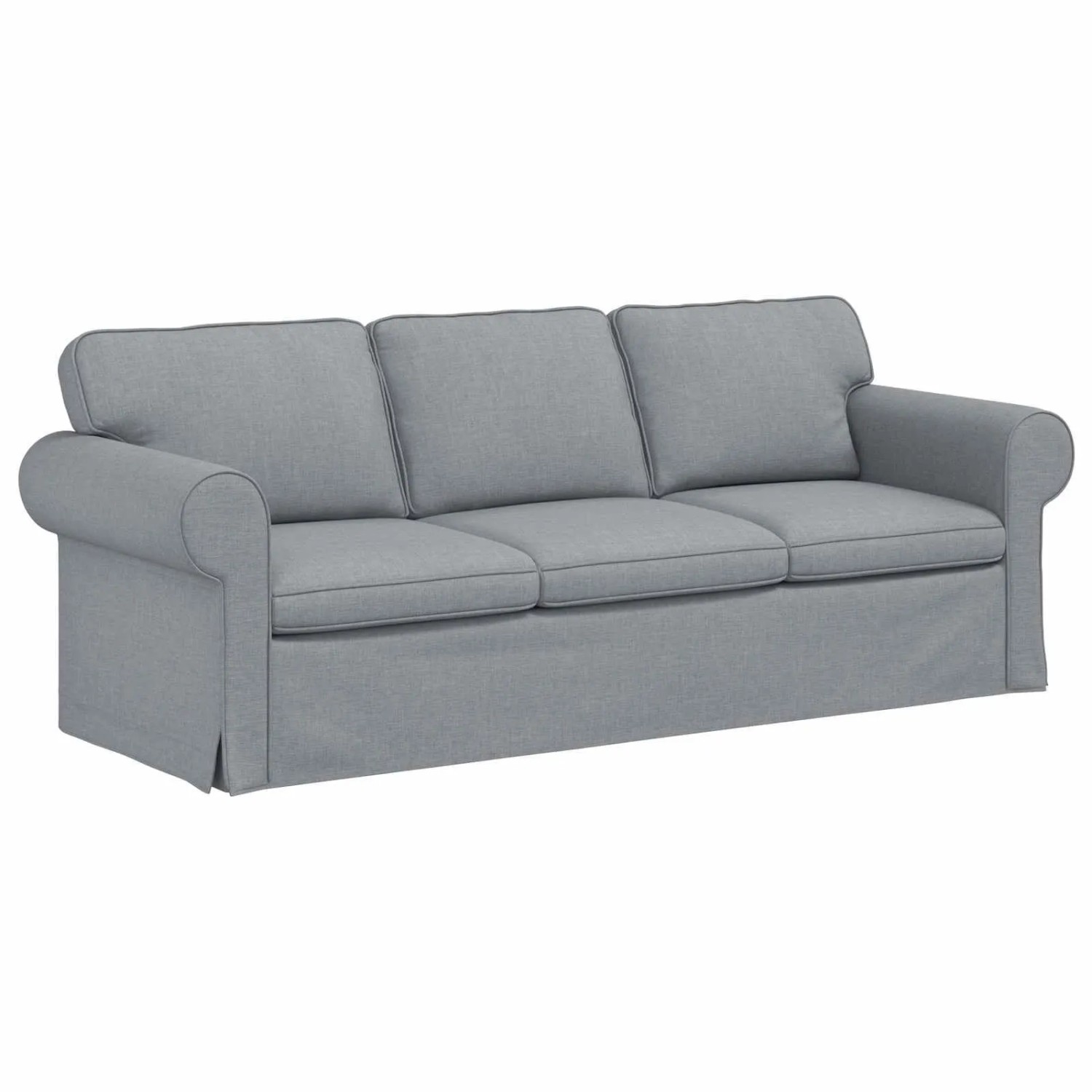 vidaXL Sofa Hellgrau 215 x 82 x 80 cm Stoff 42024313