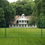 Grüner Metallzaun (20x0,8 m) von vidaXL aus Stahl, ideal als Gartenzaun oder Tiergehege.
