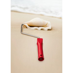 Farbe Schöner Wohnen Trendfarbe Sand matt 5 l mit Farbroller auf Sandstrand