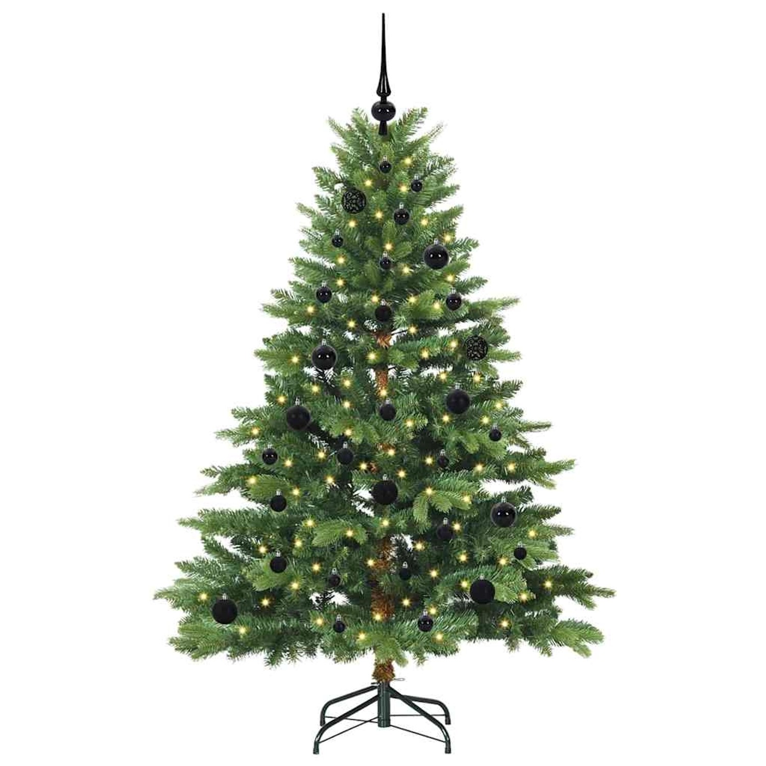 vidaXL Künstlicher Weihnachtsbaum mit 150 LEDs Grün 150 cm PE und PVC 3397537
