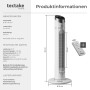 Tectake Turmventilator  Oszillierend 3 Modi und 3 Geschwindigkeitsstufen  31 x 31 x 90 cm Weiß_6