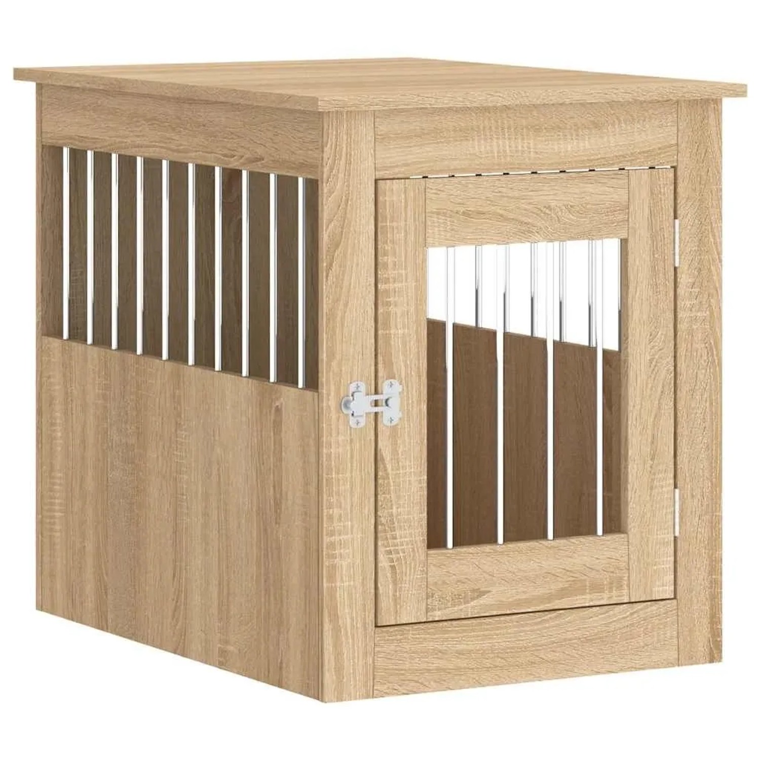 vidaXL Hundekäfig im Möbelstil Sonoma-Eiche 55x75x65 cm Holzwerkstoff 838318