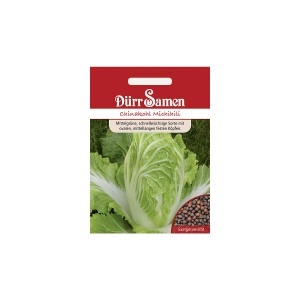 Dürr Samen Chinakohl Michihili: Saatgut-Packung mit Abbildung des Kohls und Saatgut.