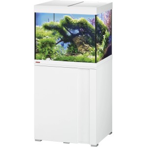 Eheim Aquarium-Kombination VivalineLED 150 Weiß, 150 l, mit Unterschrank und Bepflanzung.