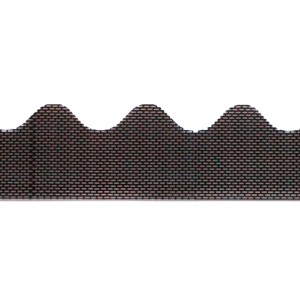 Daprona Traufenbelüftungsprofil Wellenförmig 87,3cm PVC Schwarz
