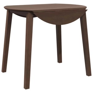 vidaXL Esstisch Braun Massivholz Gummibaumholz 4102528