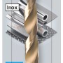 Bosch Spiralbohrer Pro Stainless Steel, 6mm, für Edelstahl. Metallbohrer in Bronze.