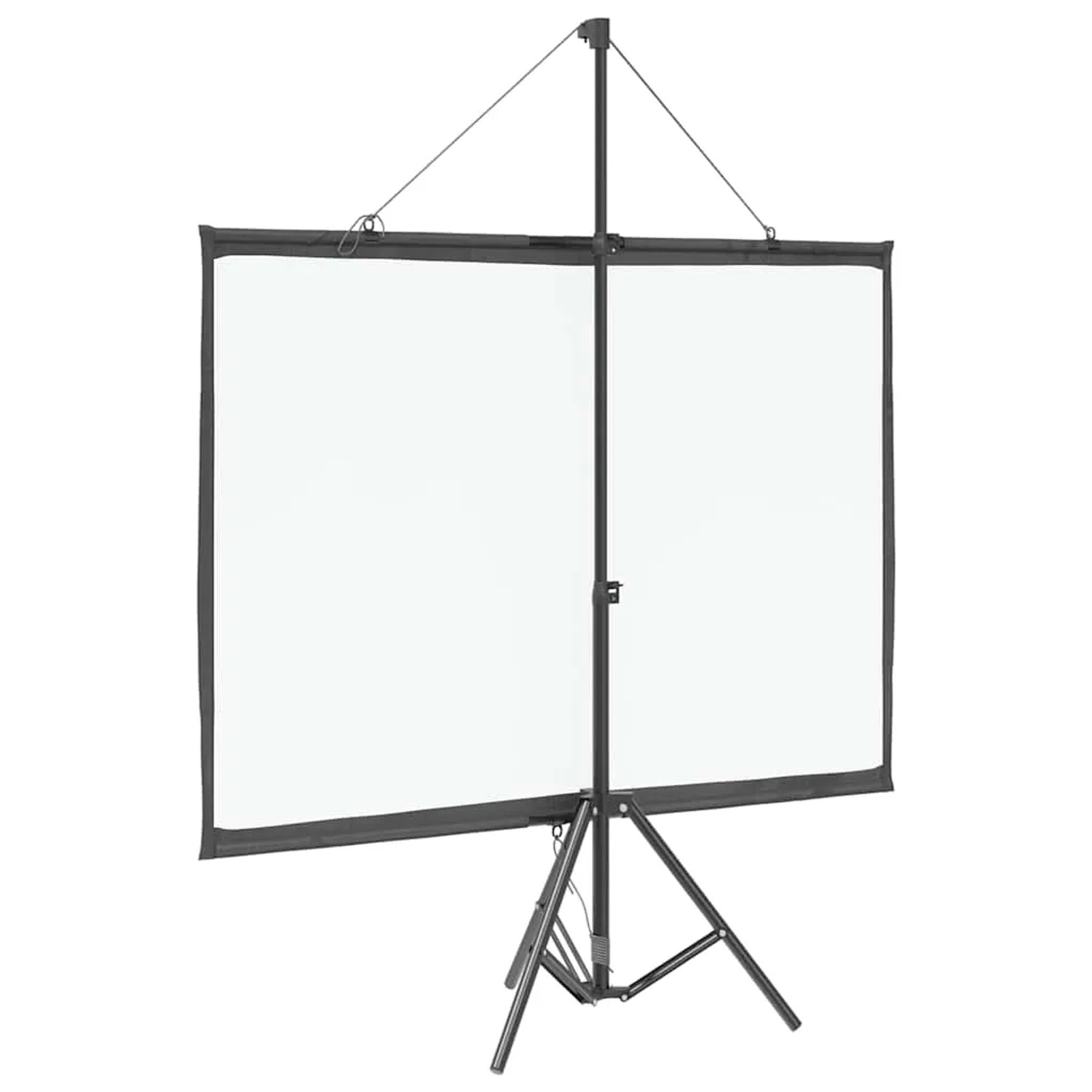 vidaXL Projektionsleinwand mit Stativ, 60 Zoll, Format 4:3, für Heimkino und Präsentationen.