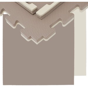 eyepower Bodenschutzmatte 63 x 63 x 2cm 12er Set Braun
