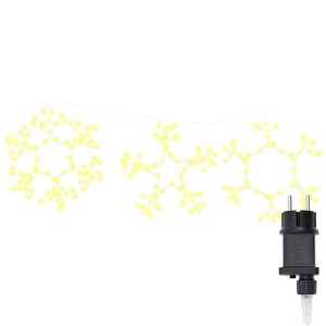 vidaXL Weihnachts-Schneeflocke mit 252 LEDs Warmweiß 45 x 38 cm PVC 42018955