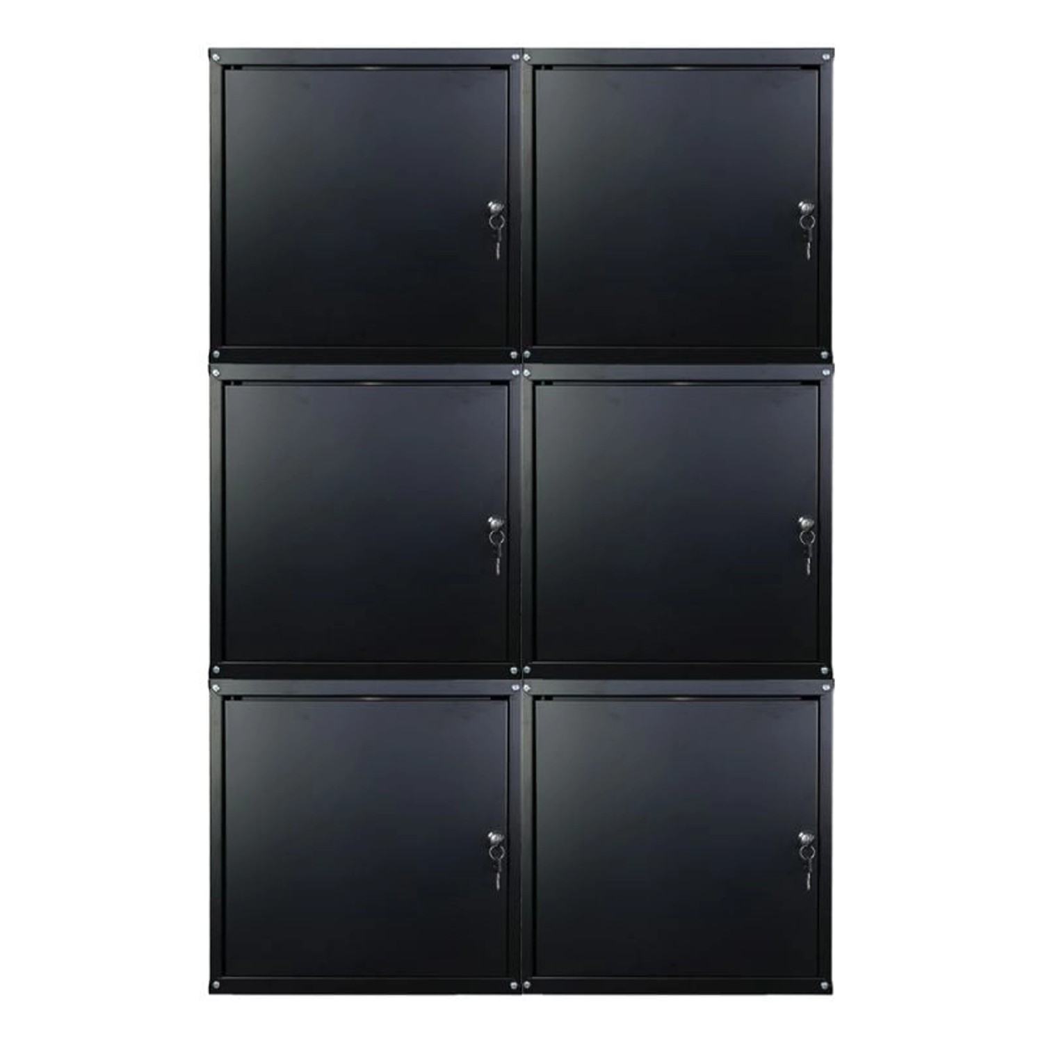 PROREGAL Mega Deal 6x Schließfachwürfel Cubic XL HxBxT 45 x 45 x 45 cm Schw günstig online kaufen