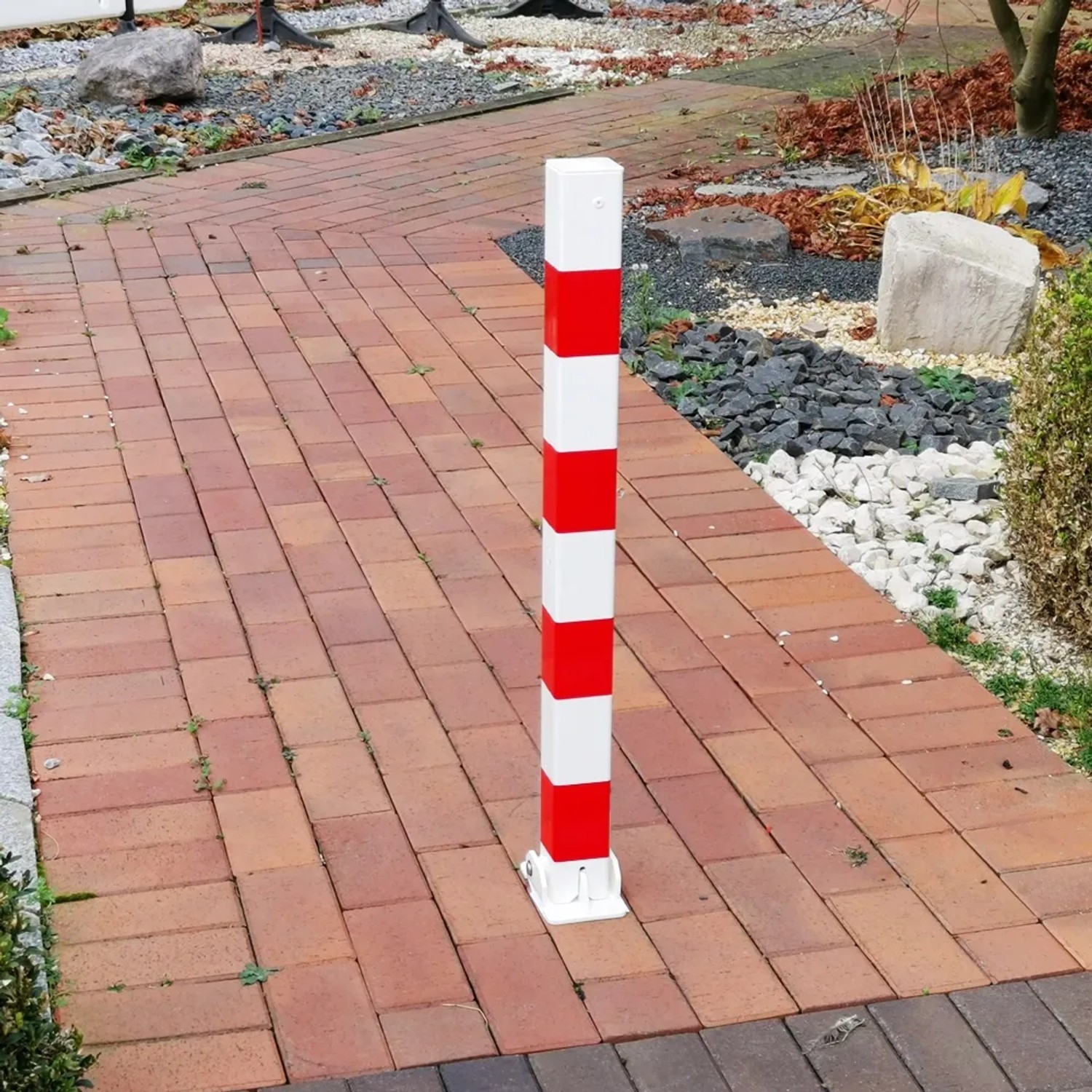 UvV Kettenpfosten Set 4-tlg - Absperrpfosten Mit 20m Kette