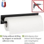 Wenko Küchenrollenhalter Ima, magnetisch, schwarz, für Grill & Küche.