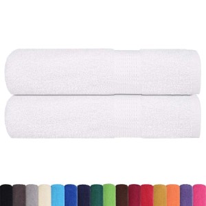 vidaXL Handtücher 2 Stk Weiß 50x100 cm 360 g/m² 100% Baumwolle 136649